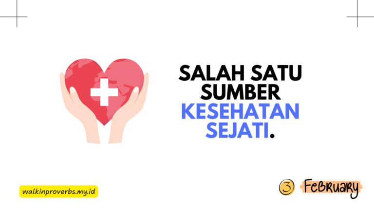 Salah Satu Sumber Kesehatan Sejati