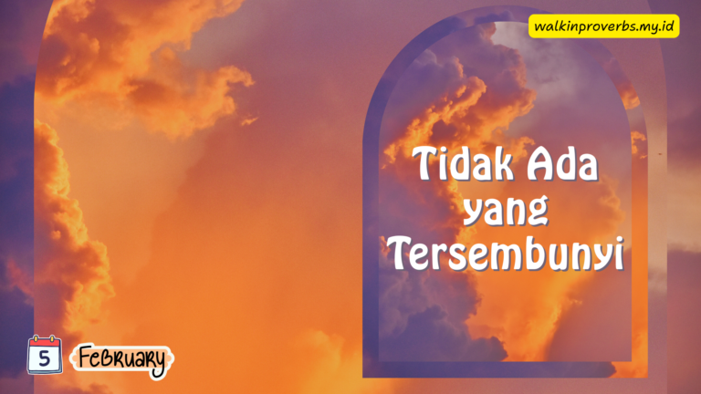 Tidak Ada yang Tersembunyi