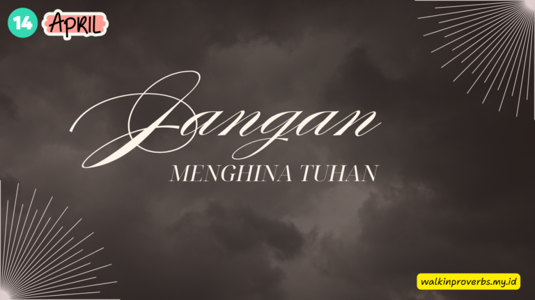 Jangan Menghina Tuhan