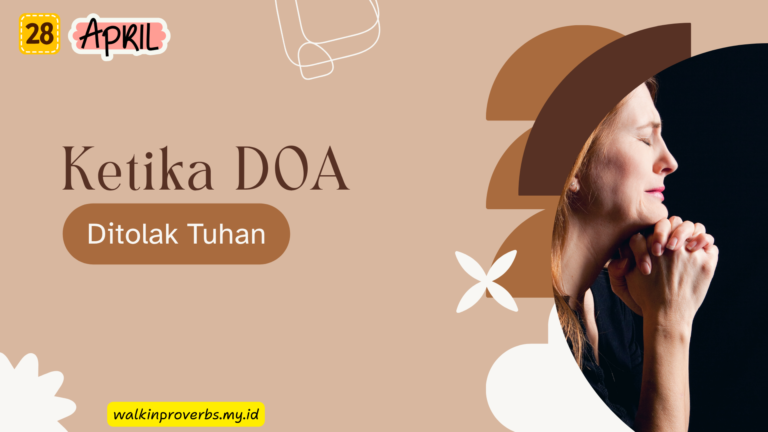 Ketika Doa Ditolak Tuhan