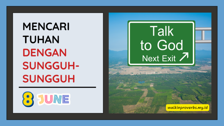 Mencari Tuhan dengan Sungguh-Sungguh