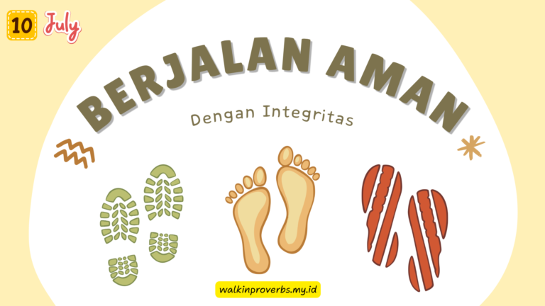 Berjalan Aman dengan Integritas
