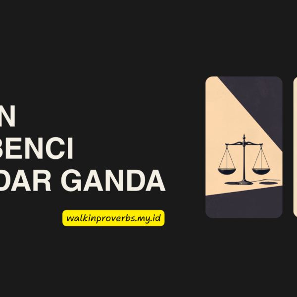 Tuhan Membenci Standar Ganda