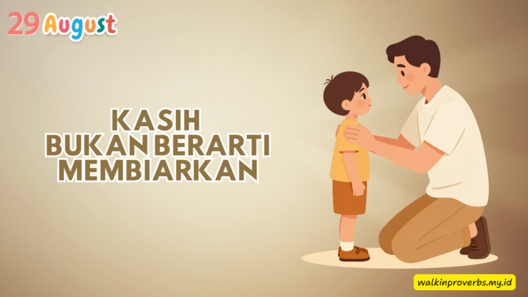 Kasih Bukan Berarti Membiarkan