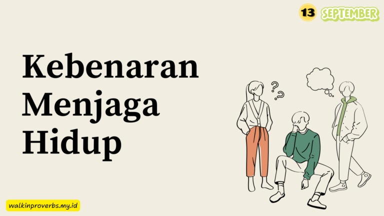 Kebenaran Menjaga Hidup