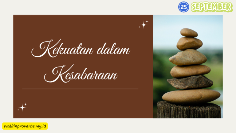 Kesabaran dalam Ketekunan