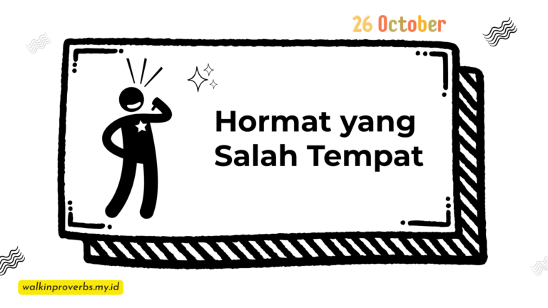 Hormat yang Salah Tempat